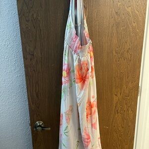 Floral Halter Maxi Dress